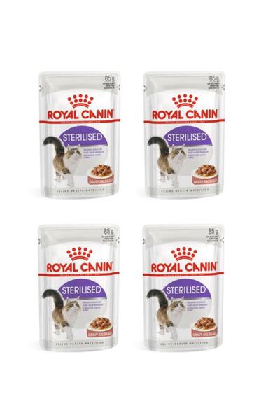 Royal Canin Sterilised 37 Kısır Kedi Yaş Mama 85 gr 4 lü