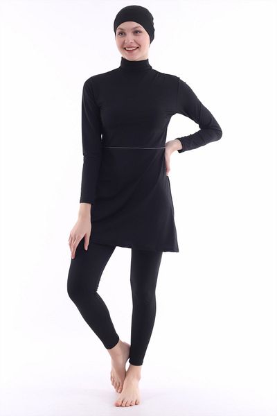 Aykum Mayo Women's Black Hijab Swimsuit
