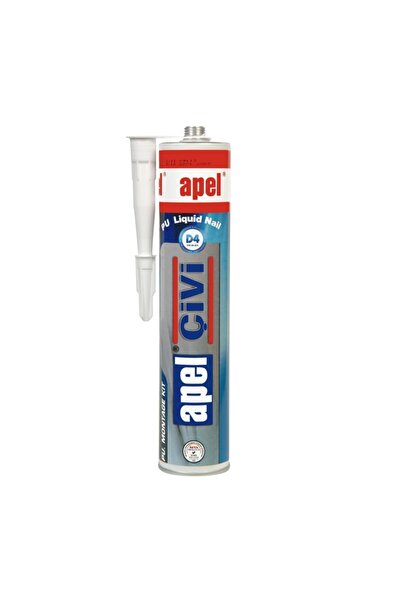APEL Sıvı Çivi Montaj Kit Çok Mk300 Şeffaf Güçlü Yapıştırıcı 390 Gr