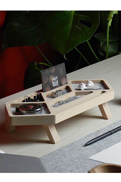 Fagus Wood Ahşap Organizer Düzenleyici,dekoratif Ofis Aksesuarları Ve Yeni Iş...