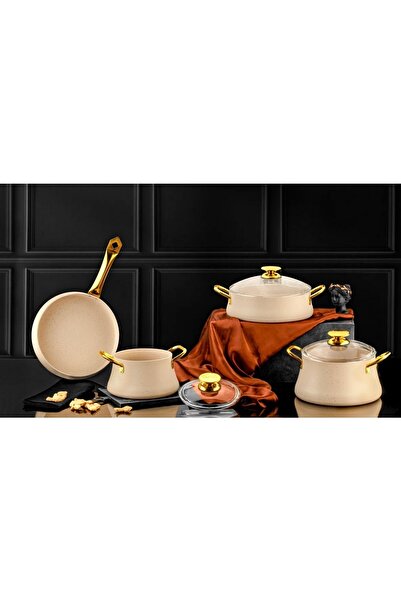 ÖZLİFE Lotus 7 Parça Tencere Seti