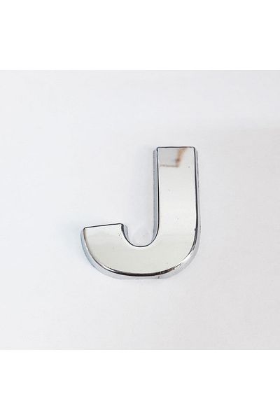 Higway Cemax J Letter 3.75 Cm Chrome Adhesive