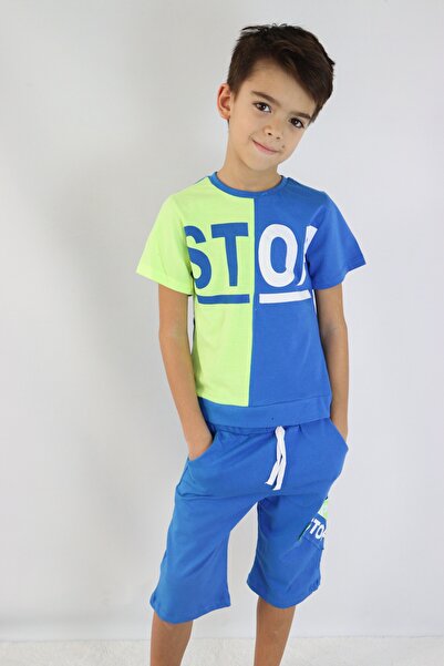 Harika KIDS Costum Capri de bază cu mânecă scurtă cu imprimeu pentru oprire de bicicletă pentru băiat 6-9 ani