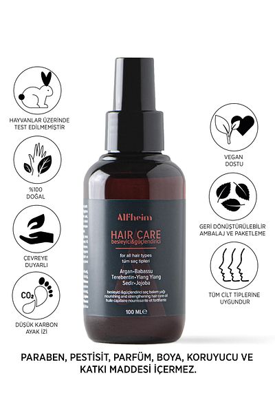 Alfheim Hair Care Oil - Anti-Loss, Hair Growth, Promotes New Hair - 100 ml