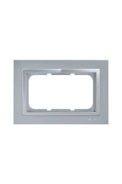 MONO 102- 210000 -165 Despina Silver Double Socket Frame