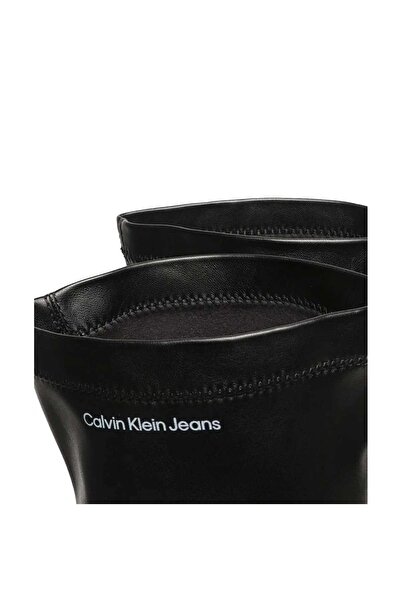 Calvin Klein Γυναικείες Combat ψηλές μπότες μέχρι το γόνατο Yw0yw00737