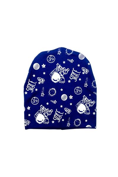 Cramer Çift Katlı Penye Interlok Bebek Çocuk Bere (space Baskılı)