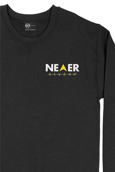 Cix Never Give Up Hanorac imprimat cu design de buzunar