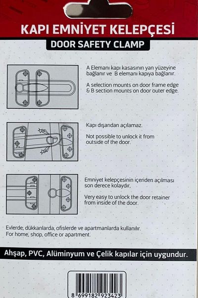 Beşel Door Safety Clamp - For All Doors