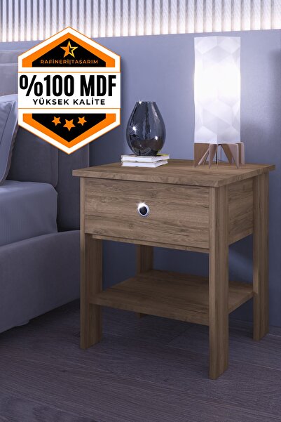 rafineritasarım Komodin Çekmeceli Bölmeli Başucu Komodini Mdf
