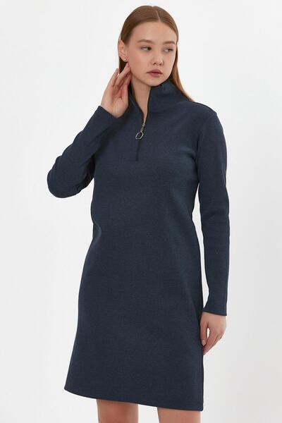 ALEXANDERGARDI Rochie tunică cu fermoar cu guler ridicat (b22-21501)