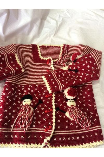 Papatyam Hand Knitted Baby Cardigan Handcrafted