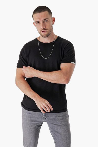 CHUBA Ανδρικό μπλουζάκι Leo Regular Fit Knitwear Μαύρο 23s2003