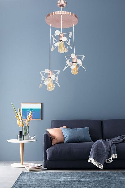 VENON White Rose Chandelier - Lighting Marsis 3-Piece Pendant Lamp