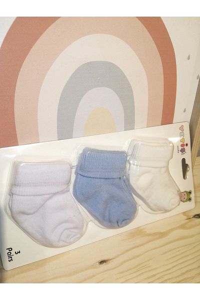 YETİŞ Newborn Men's Socks 3 pcs