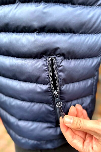 Reddot Férfi sötétkék puffer mellény cipzáras zsebekkel