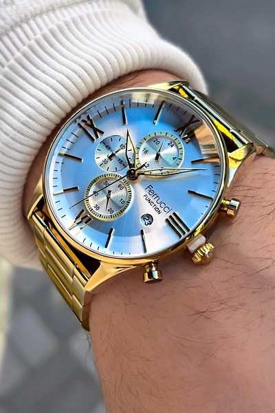 Ferrucci Function Fcf.14079fm.04 Multi Function Men's Wristwatch 3 Atm Waterproof