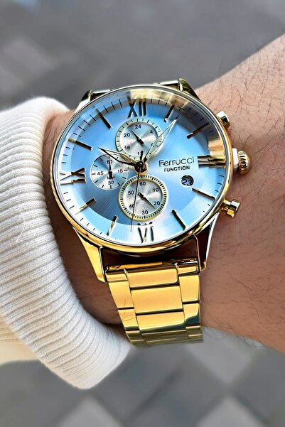Ferrucci Function Fcf.14079fm.04 Multi Fonksiyon Erkek Kol Saati 3 Atm Su Geçirmezlik