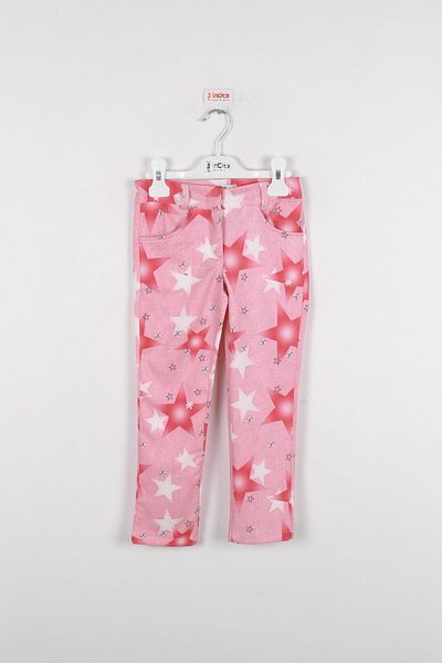 incity Girl's Star Patterned Red Trousers