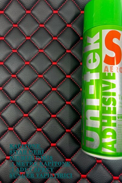 UYSALLAR SUNİ DERİ Yapıştırıcı+ 3'lü Baklava Desen Kapitone Döşemelik Süngerl...