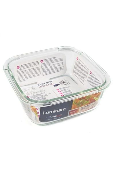 Luminarc صندوق Temp Easy 3 قطع 380-760-1220 Cc حاوية تخزين غطاء أزرق