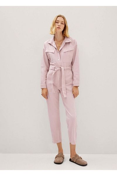 MANGO Woman Jumpsuit Lightweight and Fashionable Design