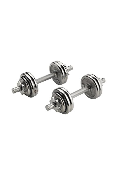 pekial Ckspor 15 Kg Krom Dumbell Seti Çantalı Döküm Plaka Dambıl Seti Cks15