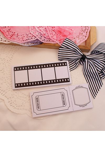 baddin aksesuar 2 Pieces Bullet Journal Film Strip and Vintage Model Tt Mame Pad