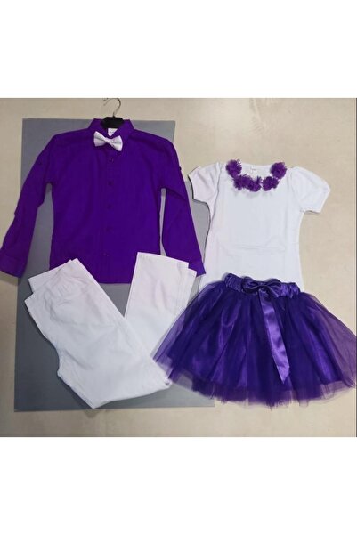 Nacar Erkek Kız Çocuk Takım Gömlek Tshirt Pantalon Etek Gösteri