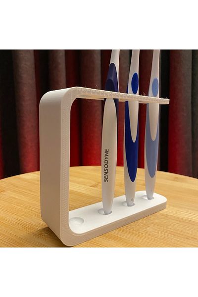 Root Made Toothbrush Stand 4-Piece Toothbrush Organizer Bathroom Organizer