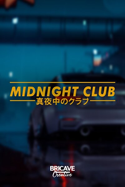 Bricave ملصق سيارة ودراجة نارية Midnight Club Jdm مقاس 50x11 سم