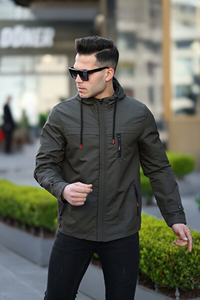 Helen Goods Yeni Sezon Kapüşonlu Erkek Mevsimlik Ceket