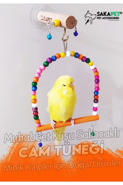 SAKAPET Swing Suction Cup Glass Perch