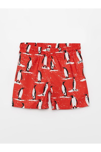 LC Waikiki Boy - Printed and Elastic Waist Swim Shorts