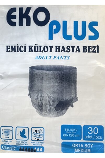 Ekoplus 30'lu Külotlu Hasta Bezi M Beden
