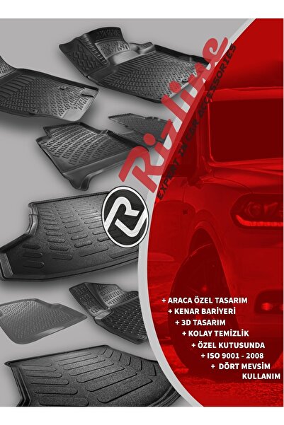 Rizline Pejo Paspas 3008 3d Siyah 2016 Sonrası Uyumlu