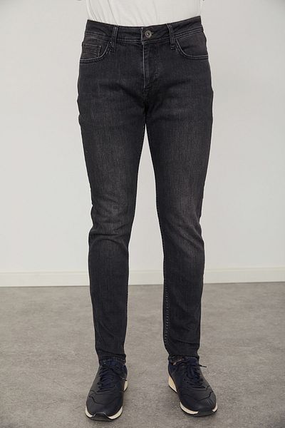 Cazador Ανδρικό τζιν παντελόνι με στενό πόδι Lycra Jazz 0729 Harden Denim Black Core Wash