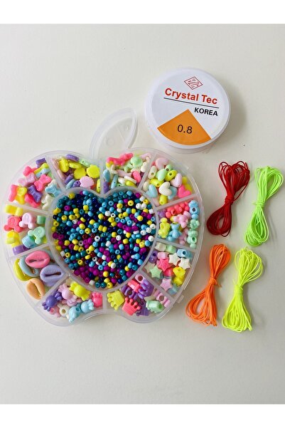 yağmur gökçe No:163 Apple Box Παιδικό Σετ Κατασκευής Κοσμημάτων Χόμπι Φιγούρα...