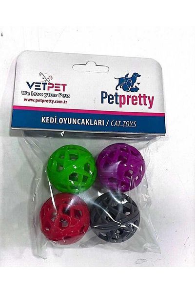 Pet Pretty Cat Toys Cat Game Ball 4-Pack