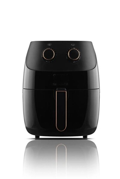 5.5 Litre Kapasiteli Büyük Boy Airfryer 3 Yıl Garantili Siyah