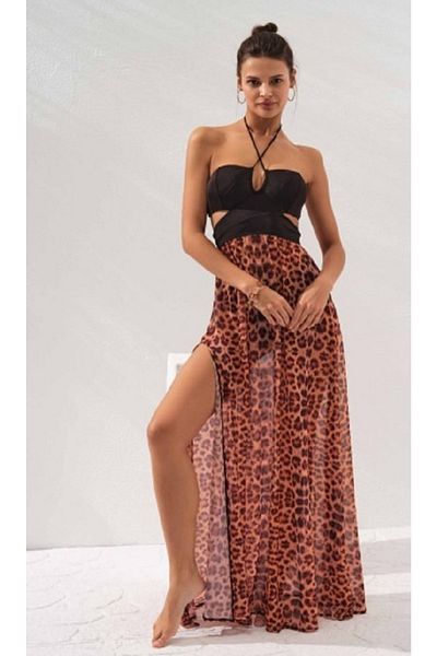 Pierre Cardin Στράπλες Χαμηλό Φόρεμα Pareo 231809
