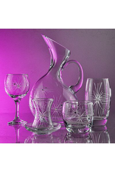 DECOCIA Pudgy Paşabahçe 61 Piece Glass Dowry Set