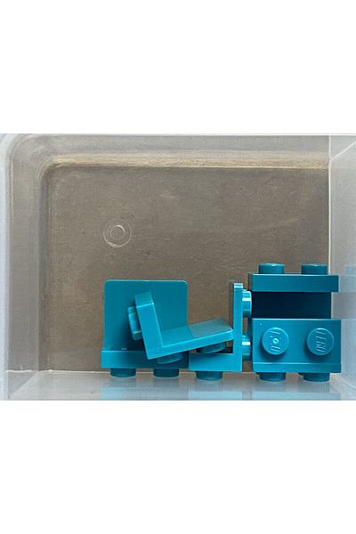LEGO Original Creator Accessory Moc Connection Part Bracket 1 X 2 - 2 X 2 Turquoise 6 Pieces Will Be Sent