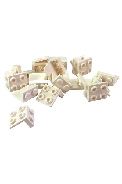 LEGO Original Creator Moc Accessory Connection Part Bracket 1 X 2 - 2 X 2 White 6 Pieces Will Be Sent