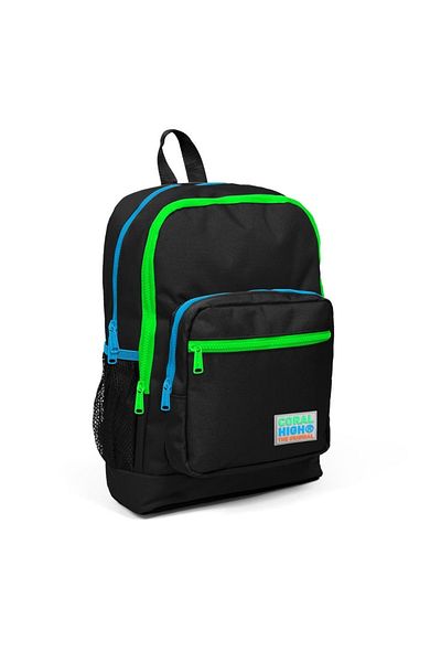 Coral High Kids Black Four Compartment School Backpack 23717