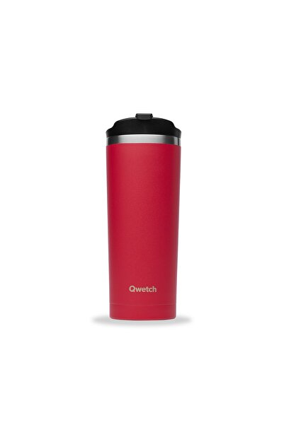 QWETCH QM6097 Isı Yalıtımlı 470ml Termos Mug – Kırmızı