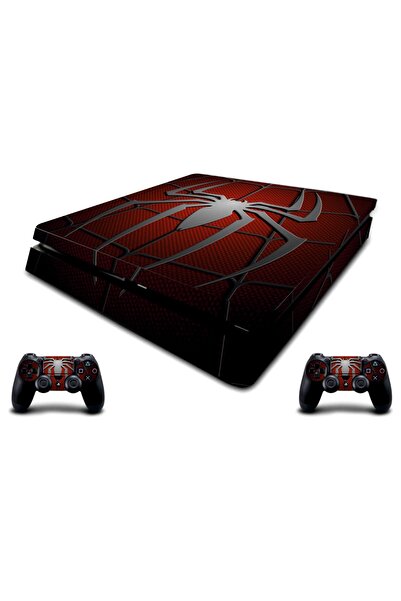 Sticker Market Ps4 Slim Spiderman Playstation Kaplama Sticker Seti