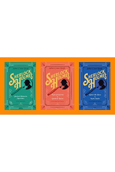 Koridor Yayıncılık Sherlock Holmes Bez Ciltli Özel Baskı 3 Kitap Set(özenli Ç...