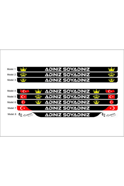 3ALAZERPLEKSİ 3adijital Isimli Plakalık (2 Adet.)