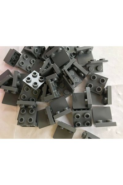 LEGO Creator Moc Reverse Connection Bracket 1 X 2 - 2 X 2 Dark Gray 4 Pieces Will Be Sent